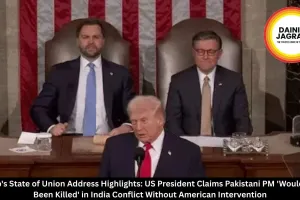   Trump's State of Union Address Highlights: US President Claims Pakistani PM 'Would Have Been Killed' in India Conflict Without American Intervention