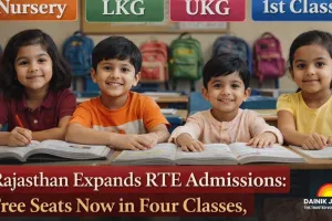 Rajasthan Expands RTE Admissions: Free Seats Now in Four Classes, Applications Open February 20