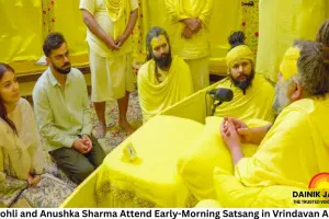 Virat Kohli and Anushka Sharma Attend Early-Morning Satsang in Vrindavan Ashram