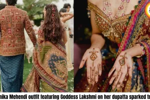 Rashmika Mandanna Wore Goddess Lakshmi on Her Wedding Dupatta — And the Internet Couldn't Decide Whether to Worship or Cancel Her