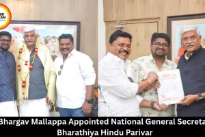 Dr. Bhargav Mallappa Appointed National General Secretary of Bharathiya Hindu Parivar