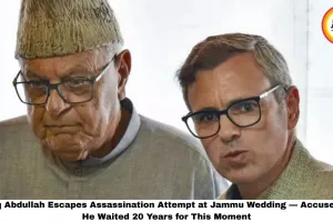 Farooq Abdullah Escapes Assassination Attempt at Jammu Wedding — Accused Said He Waited 20 Years for This Moment