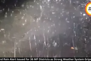 Hail and Rain Alert Issued for 36 MP Districts as Strong Weather System Grips State