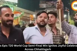  India's Epic T20 World Cup Semi-Final Win Ignites Joyful Celebrations Across Chhattisgarh