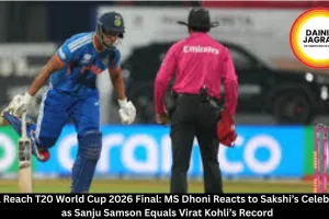 India Reach T20 World Cup 2026 Final: MS Dhoni Reacts to Sakshi’s Celebration as Sanju Samson Equals Virat Kohli’s Record