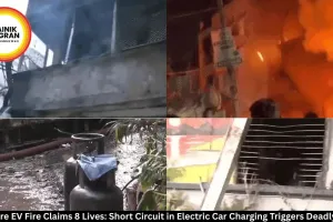 Indore EV Fire Claims 8 Lives: Short Circuit in Electric Car Charging Triggers Deadly Blaze
