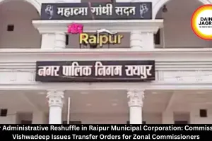 Major Administrative Reshuffle in Raipur Municipal Corporation: Commissioner Vishwadeep Issues Transfer Orders for Zonal Commissioners