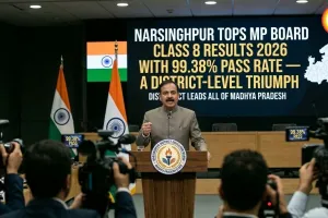 Narsinghpur Tops MP Board Class 8 Results 2026 With 99.38% Pass Rate — A District-Level Triumph