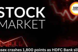 Sensex crashes 1,800 points as HDFC Bank slides