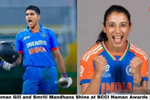 Shubman Gill and Smriti Mandhana Shine at BCCI Naman Awards 2026 — India's Cricket Night of Champions
