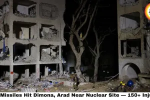 Iran Missiles Hit Dimona, Arad Near Nuclear Site — 150+ Injured