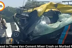 11 Dead in Thane Van-Cement Mixer Crash on Murbad Road