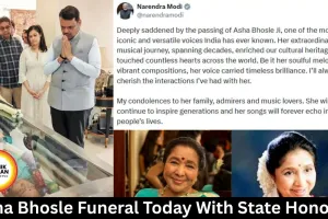  Asha Bhosle Funeral Today With State Honours