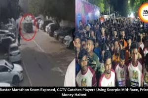 Bastar Marathon Scam Exposed, CCTV Catches Players Using Scorpio Mid-Race, Prize Money Halted