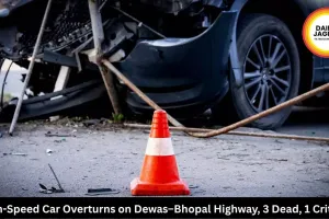 High-Speed Car Overturns on Dewas–Bhopal Highway, 3 Dead, 1 Critical