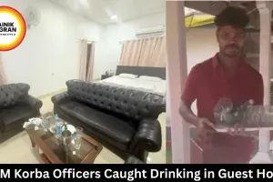 DSPM Korba Officers Caught Drinking in Guest House