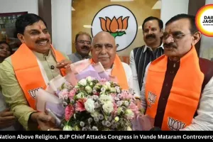Nation Above Religion, BJP Chief Attacks Congress in Vande Mataram Controversy
