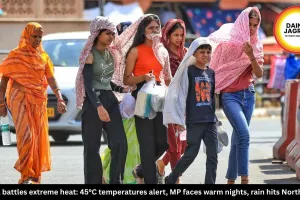 India battles extreme heat: 45°C temperatures alert, MP faces warm nights, rain hits Northeast