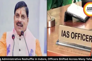 Big Administrative Reshuffle in Indore, Officers Shifted Across Many Tehsils