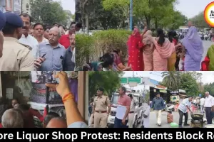 Indore Liquor Shop Protest: Residents Block Road