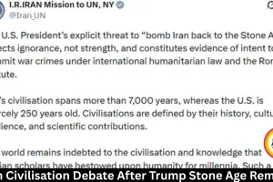 Iran Civilisation Debate After Trump Stone Age Remark