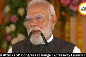  Modi Attacks SP, Congress at Ganga Expressway Launch Event