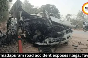 Narmadapuram road accident exposes illegal Tavera