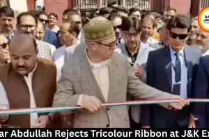 Omar Abdullah Rejects Tricolour Ribbon at J&K Expo 