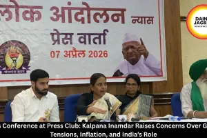 Press Conference at Press Club: Kalpana Inamdar Raises Concerns Over Global Tensions, Inflation, and India’s Role