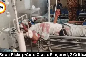 Rewa Pickup-Auto Crash: 5 Injured, 2 Critical