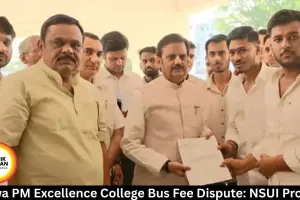  Rewa PM Excellence College Bus Fee Dispute: NSUI Protest