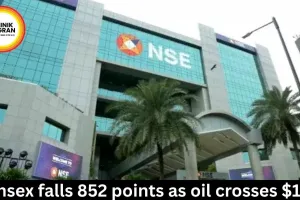 Sensex falls 852 points as oil crosses $100