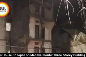 Ujjain House Collapse on Mahakal Route: Three-Storey Building Falls