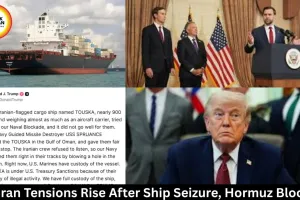 US-Iran Tensions Rise After Ship Seizure, Hormuz Blocked