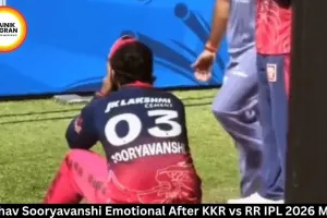 Vaibhav Sooryavanshi Emotional After KKR vs RR IPL 2026 Match