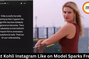 Virat Kohli Instagram Like on Model Sparks Frenzy
