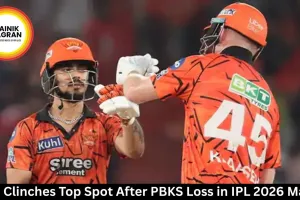 SRH Clinches Top Spot After PBKS Loss in IPL 2026 Match
