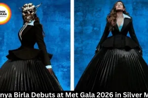 Ananya Birla Debuts at Met Gala 2026 in Silver Mask