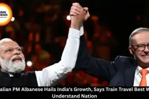 Australian PM Praises India Growth Says Train Travel Best Way