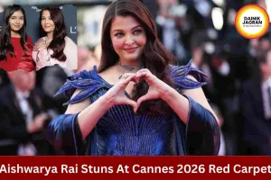 Aishwarya Rai Dazzles In Sapphire Blue Gown At Cannes 2026