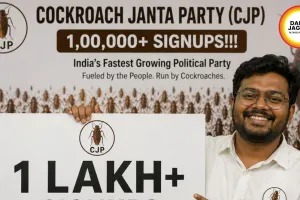 Satirical Cockroach Janta Party gets 1 lakh sign-ups