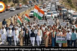Congress to Jam MP Highways on May 7 Over Wheat Procurement Issues