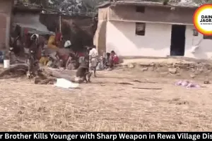 Elder Brother Kills Younger with Sharp Weapon in Rewa Village Dispute