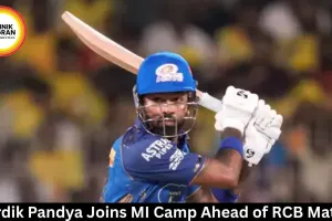 Hardik Pandya Joins MI Camp Ahead of RCB Match 