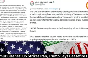 Hormuz Clashes: US Strikes Iran, Trump Says Ceasefire Holds 