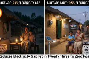 India Cuts Electricity Gap From 23% to 0.5% in a Decade