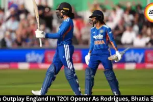  India Outplay England In T20I Opener As Rodrigues, Bhatia Shine
