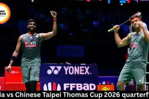 India vs Chinese Taipei Thomas Cup 2026 quarterfinal