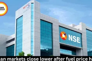 Indian markets close lower after fuel price hike