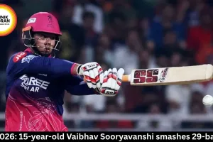 Vaibhav Sooryavanshi Smashes 97 off 29 Balls in IPL 2026